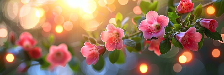 Fototapeta premium Fresh Pink Blossoms in Springtime | Nature's Bounty