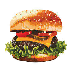 Burger Vector Illustration 