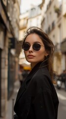 Fototapeta premium a beautiful young woman, cool & classy