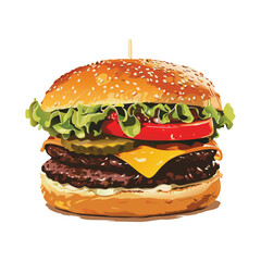 Burger Vector Illustration 