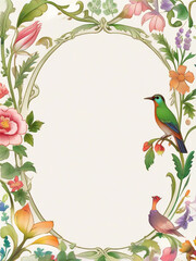 Naklejka premium frame with birds