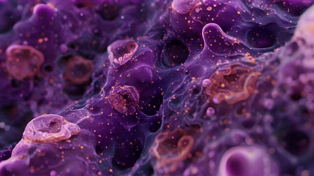 The numerous beta cells in the pancreas ed together to form functional units for insulin production.