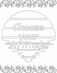Printable inspirational coloring page for kids and adults with motivational words for self love and self care. it helps to struggle against life to enjoy the tough journey
