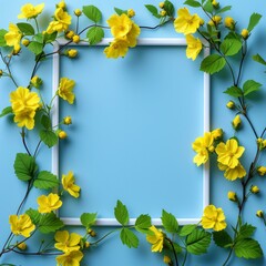 Obraz premium Yellow Flowers Frame