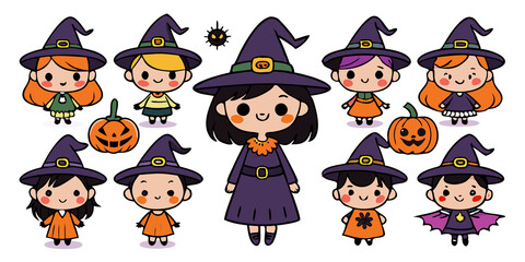 Halloween character costume Various ghosts are a set