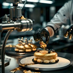 Robotic Dessert Assistants delicately placing