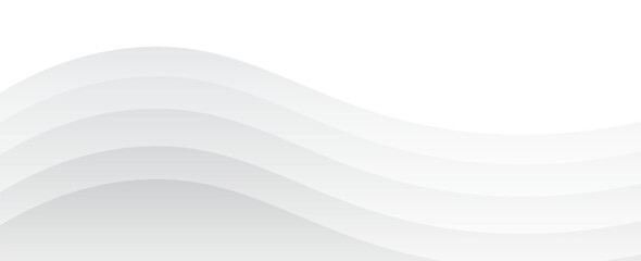 Abstract white and gray color, modern design stripes background with geometric round shape. Vector illustration.