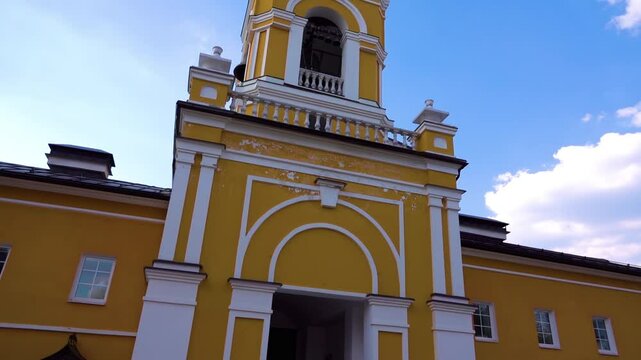 Gate Bell tower. Spaso-Bethany Monastery is a former Orthodox monastery in Sergiev Posad, Russian Federation. In 2002, a courtyard of the Trinity-Sergius Lavra was opened on a part of the territory.