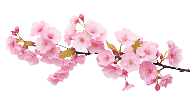 Cluster of delicate, soft pink sakura blooms gracefully, ushering in the spring season with their enchanting blossoms, creating a captivating and beautiful welcome.
