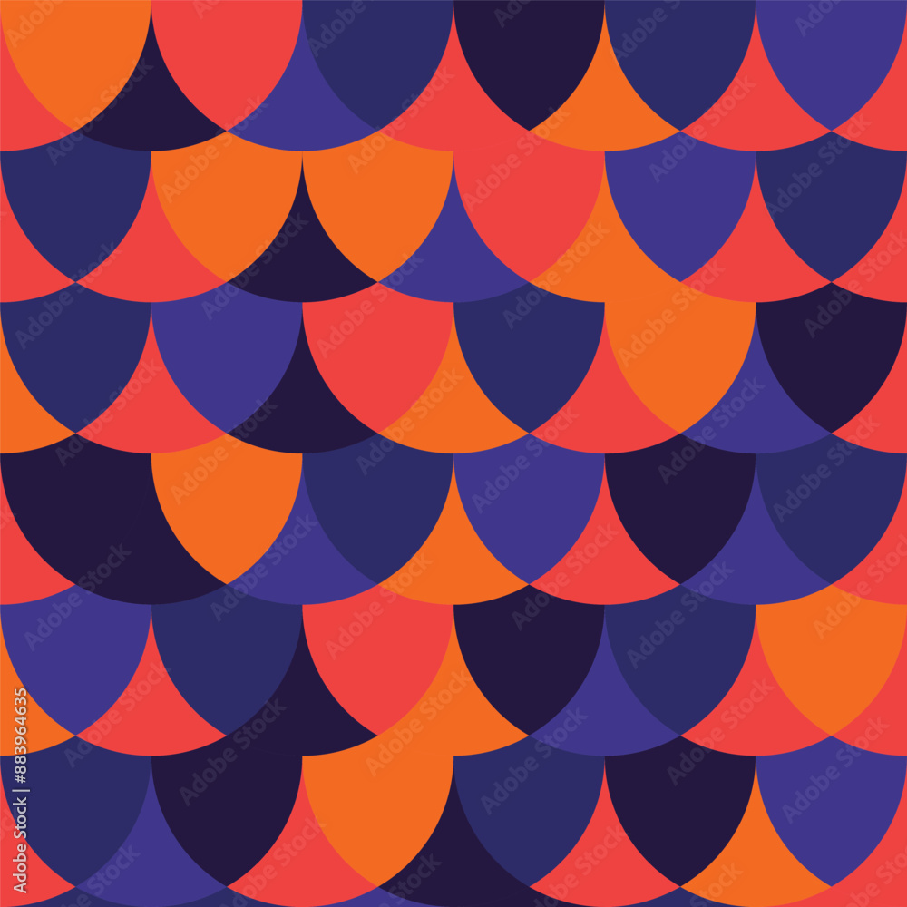 Poster abstract geometric pattern background, abstract pattern background with retro color theme.