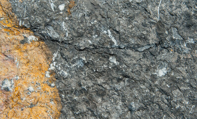 Surface of the stone slab has a natural pattern.