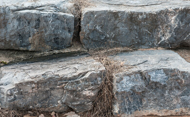 Surface of the stone slab has a natural pattern.