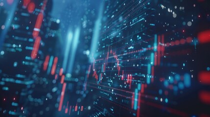 Abstract Digital Data Visualization
