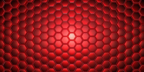 Background Red hexagon pattern look like honeycomb vector illustration lighting effect graphic for text and message board design infographic