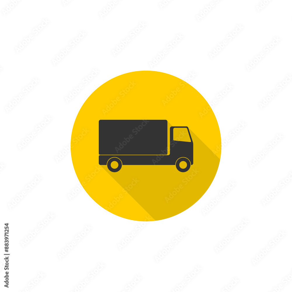 Wall mural  Truck icon isolated on transparent background