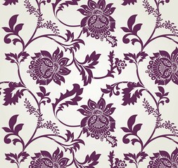 Hindu wedding card design, paisley floral pattern , Rajasthan, royal India	