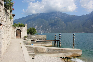 Lake Garda is the largest lake in Italy, located near the southern foot of the Alps.