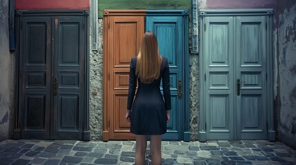 The Critical Choice: Businesswoman at a Crossroads