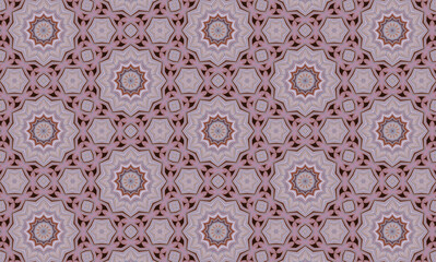 Purple lilac floral hexagonal seamless design
