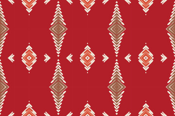 Ethnic abstract ikat art. Seamless pattern in tribal, folk embroidery, and Mexican style. Aztec geometric art ornament print.Design for carpet, wallpaper