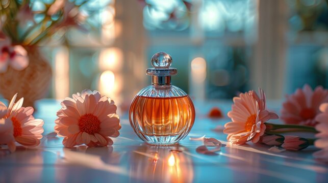 Betoverende parfums voor een romantische bruiloftsdag, TAGS: High-end photographic, clean composition, 64k uhd, high resolution, clear lighting, luxurious, elegant, luxury, colorful, best quality, int