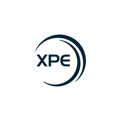 XPE logo. X P E design. White XPE letter. XPE, X P E letter logo design. X P E letter logo design in GOLD, GOLDEN LOGO, THREE, style. letter logo set in one artboard. X P E letter logo vector design.