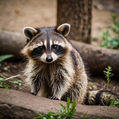 cute adorable raccoon