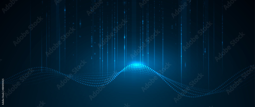 Aufkleber big data futuristic, hi tech technology, light line design. vector datum digital background. illustr