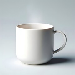 Fototapeta premium white cup on white background