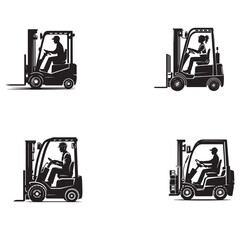  Multiracial warehouse worker driving forklift silhouette images ,Multiracial warehouse worker driving forklift silhouette png ,Multiracial warehouse worker driving forklift vector

