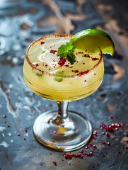 Marga Heat A with Lime Wedge Garnish and Spicy Kick