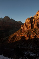 Experience the canyons and hiking paths of Zion National Park in Utah - a remote and desolate place where it is good to get away from it all