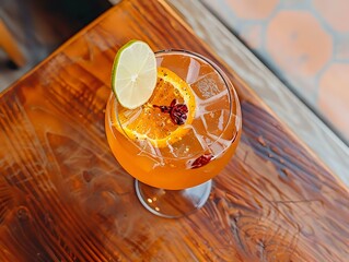 Orange Red Yellow Color Palette of Marga Heat A Cocktails