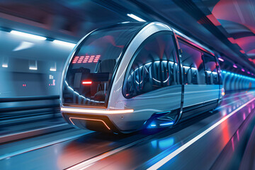 Transportation and technology concept. ITS (Intelligent Transport Systems). Mobility as a service. AI technology
