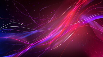 Fototapeta premium Abstract Colorful Waves on Dark Background - Digital Artwork for Modern Design and Decor