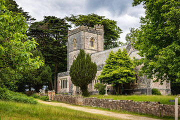 The 1854 St Mary's Church on Brownsea Island in Poole Harbour Dorset England UK