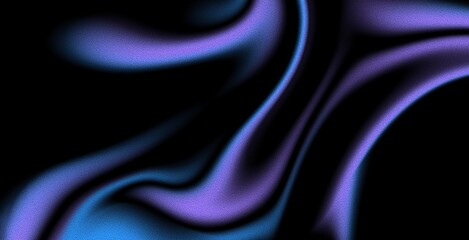 Fototapeta premium blue purple abstract gradient and dark color on black grainy texture background soft noise effect Nostalgia, vintage, retro