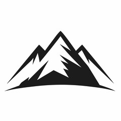 Mountain icon logo design vector art illustration