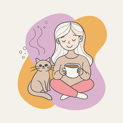 Girl vector illustration design and art.