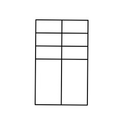 Simple stylized data table layout template