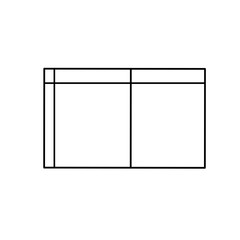 Simple stylized data table layout template