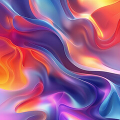 Obraz premium Dynamic background, smooth shapes and wave patterns