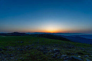 美ヶ原の夕暮れ