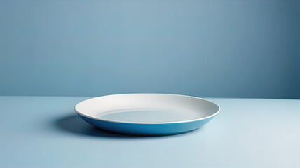 empty clean plates in a modern and bright kitchen