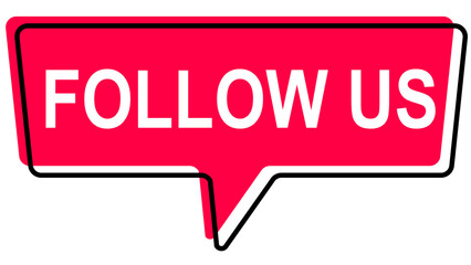 Follow Us Banner Template Design for Social Media. Vector Illustration.
