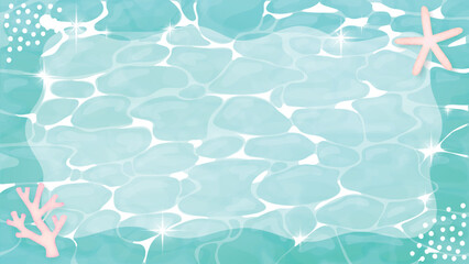 水面の背景フレーム