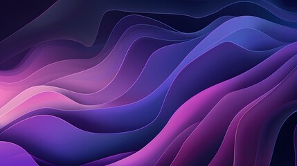 Obraz premium Flowing Purple Waves: Abstract silk-like texture with smooth curves and soft motion, illustrating a gentle, colorful backdrop