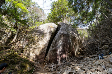 春の瑞牆山