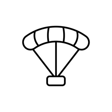 recommend clip art: Parachute outline icons, minimalist vector illustration ,simple transparent graphic element .Isolated on white background