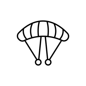 recommend clip art: Parachute outline icons, minimalist vector illustration ,simple transparent graphic element .Isolated on white background
